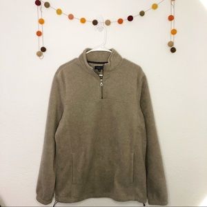 Croft’s &Barrow Fleece 3/4 Pullover Sweater Mens M